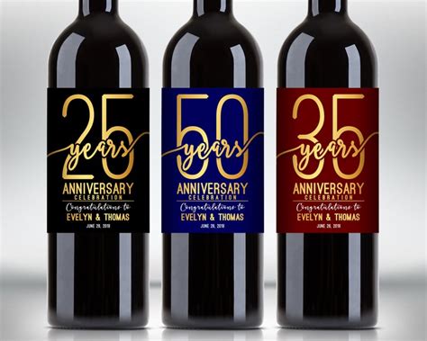 celebration wine bottle labels